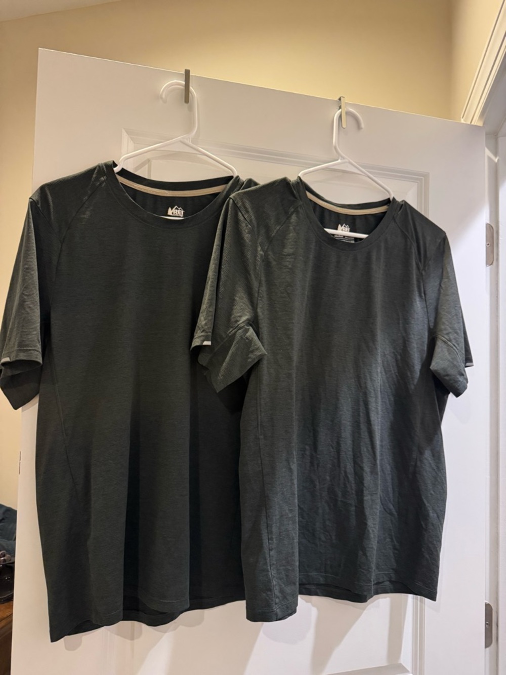 REI Men's Short-Sleeve Crew Tee in Charcoal Green